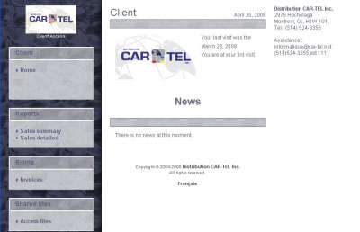 Exemple de l'acc�s client