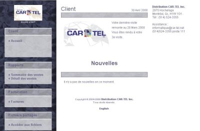 Exemple de l'acc�s client