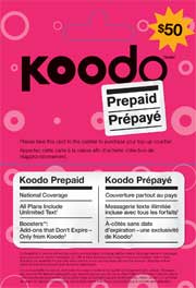 Koodo 50$